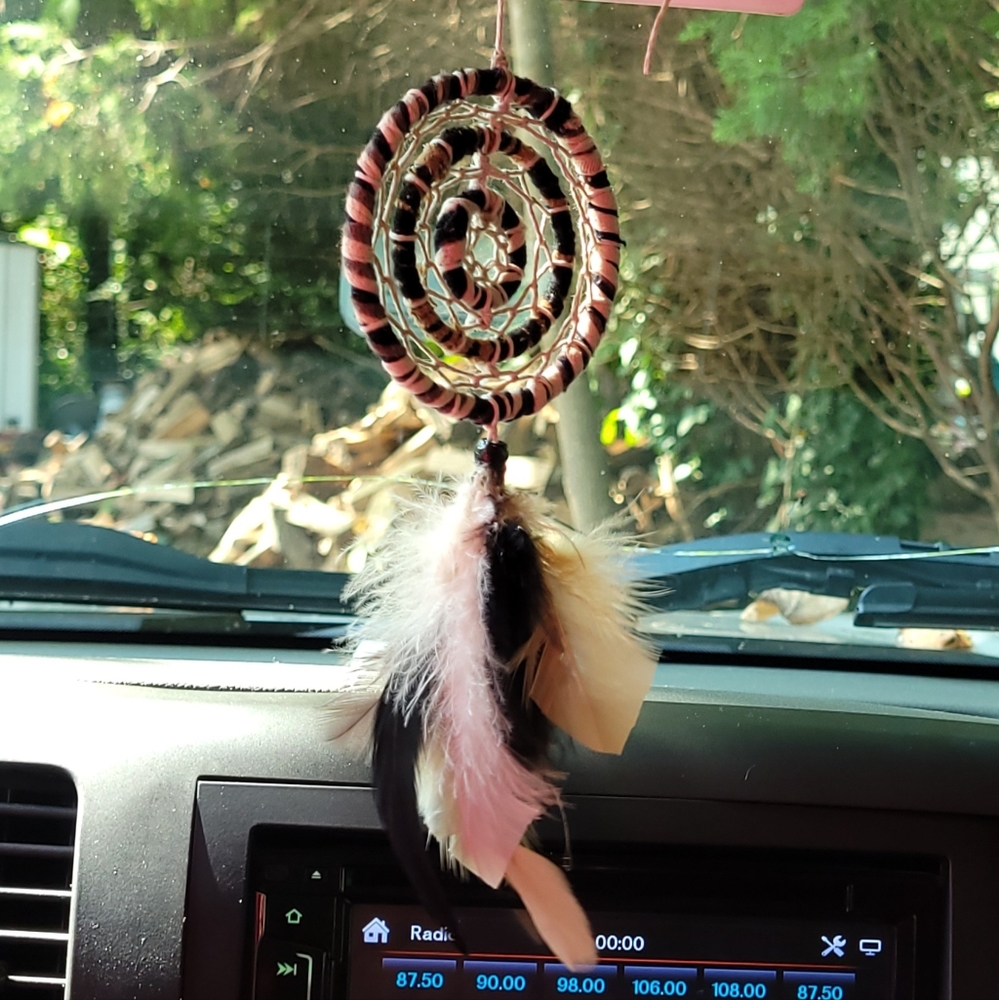 Tan and black dreamcatcher